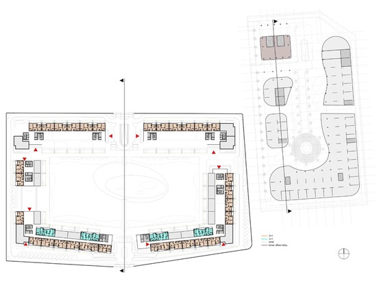 4m 建筑事务所设计伊拉克高低起伏的大型综合体