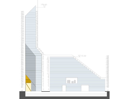 4m 建筑事务所设计伊拉克高低起伏的大型综合体