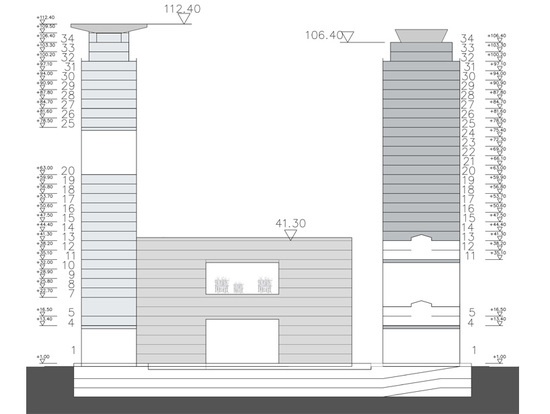 4m 建筑事务所设计伊拉克高低起伏的大型综合体