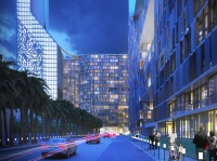 4m 建筑事务所设计伊拉克高低起伏的大型综合体