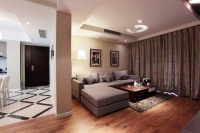 15万精心打造94平简约浪漫婚房家装案例效果图