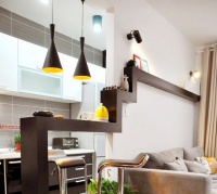 75平开放式简约一居室 甜美小清新家装设计案例