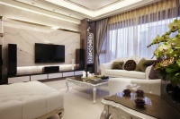 自然与奢华元素结合 休闲混搭大户型设计