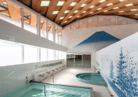 坂茂 设计的带别具特色的公共浴室女川町火车站