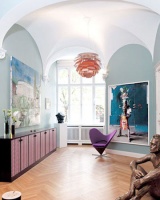 亮丽单色涂料墙面 让家回归最纯的美