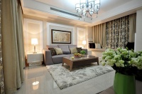 125平现代简约混搭 软包卡座飘窗和主卧设计受好评