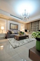 125平现代简约混搭 软包卡座飘窗和主卧设计受好评