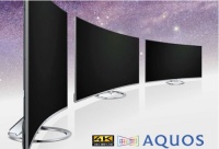 曲若苍穹清如透 夏普4k超高清曲面电视上市