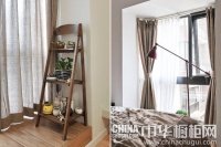 60平米小户型的春天 简洁淡雅的吧台橱柜