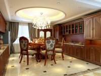 200㎡欧式别墅 空间色彩与家具颜色这样搭