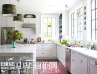 清新优雅小别墅 田园风橱柜带来敞亮的幸福感