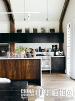 清新风走入厨房 被自然元素的橱柜设计