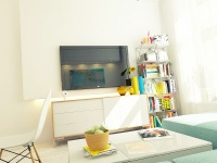 29平开放式蜗居小公寓 清爽现代的都市空间设计