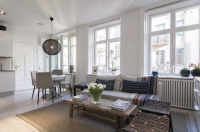 34平的小户型宜家装修 巧妙玻璃隔断做出大空间