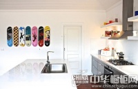 银色科技艺术橱柜 客餐厨空间冷暖分离