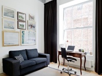 70平黑白搭配小两口居室