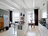 70平黑白搭配小两口居室