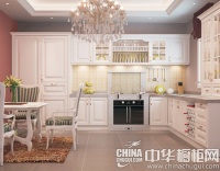 橱柜和集成灶的协奏曲 不同材质橱柜搭配案例