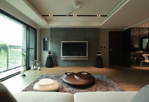 收纳设计，现代简约风格，现代简约装修，客厅设计