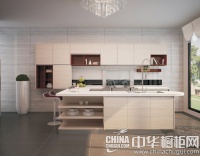 橱柜和集成灶协奏曲 不同材质橱柜搭配案例