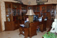 古典文化气息浓厚的悠闲BOSS转角书柜