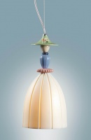 俏皮精致浪漫Lladró雅致“法兰西小姐”灯具