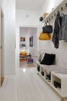 58平米可爱橙色北欧两居