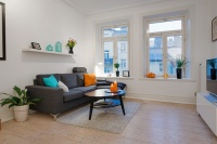 58平米可爱橙色北欧两居