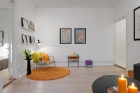 58平米可爱橙色北欧两居