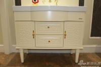 新品评测：瑰丽大气— 安华卫浴仿古浴室柜