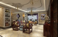 国际城360平米中式古典风格 幽雅大气