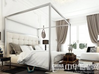 纵深的厨房空间 橱柜门板饰以立体纹路