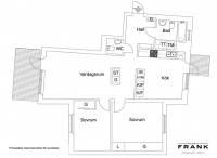 瑞典86平方米黑白简约风一居室公寓