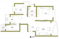 20w翻新改造120平简约美家 实用地台+超大储藏间