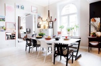 瑞典色彩缤纷折衷主义公寓