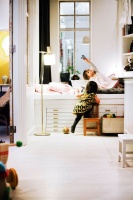 瑞典色彩缤纷折衷主义公寓