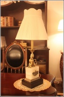 诺克照明精美铜雕台灯  让典雅灯光静绽居室一隅