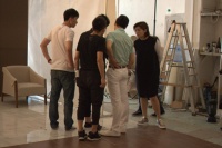 田亮拍金牌卫浴平面广告，技术媲美专业模特