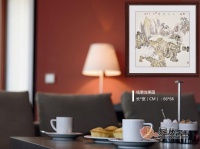 餐厅挂什么画好 宜挂小尺寸斗方山水画