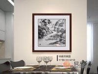 餐厅挂什么画好 宜挂小尺寸斗方山水画