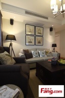 3室2厅色彩惊艳小户型装修 80平小清新混搭美式家