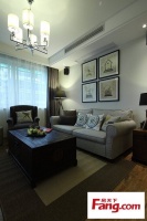 3室2厅色彩惊艳小户型装修 80平小清新混搭美式家