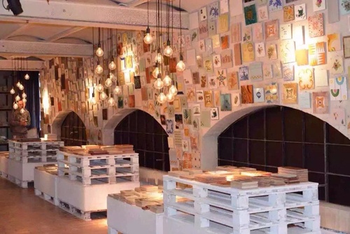 IMOLA陶瓷博物馆精美花砖墙