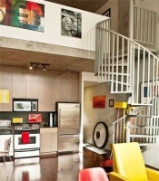 楼梯下方厨房设计 排兵布阵寸土必究