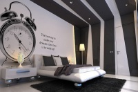 你还在床头挂婚纱照么？创意卧室背景墙设计