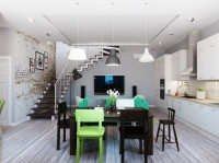 同一空间两种不同设计 个性时尚的美式风情家装