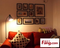 6万装修85平极简2居效果图 白色地板客厅装修欣赏