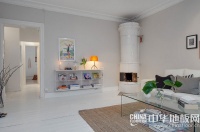 给家铺上碰白色地板 感受纯白洁净的美