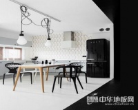 给家铺上碰白色地板 感受纯白洁净的美