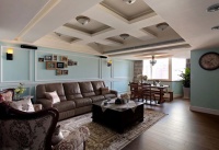 80平复式美式乡情屋 怀旧随性的家居设计效果图